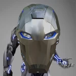 Modelo 3d de Casco inspirado en el concepto stealth iron man para impresoras 3d