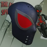 Spider-man dark suit ps4 inspired face shell  3d model for 3d printers