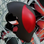  scarlet spider-man-kaine parker inspired face shell  3d model for 3d printers
