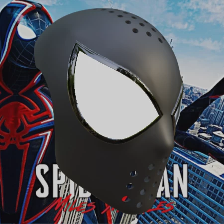 Modelo 3d de Carcasa facial inspirada en miles morales 2099 para impresoras 3d