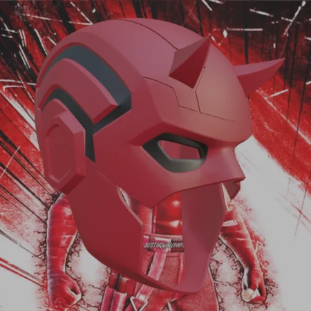 Modelo 3d de Casco fortnite inspirado en daredevil para impresoras 3d