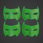 Modelo 3d de Paquete de máscara de dominó inspirado en kyle rayner de linterna verde para impresoras 3d