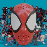  Ben riley inspired spider-man face shell  3d model for 3d printers