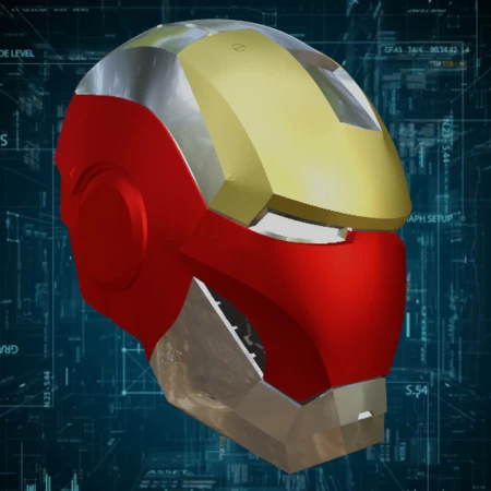  Mark 19/18 tiger/casanova inspired iron man helmet  3d model for 3d printers