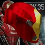 Modelo 3d de Casco inspirado en el pargo rojo mark 35 para impresoras 3d