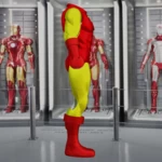 Modelo 3d de  traje clásico inspirado en iron man para impresoras 3d