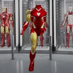 Modelo 3d de Traje de iron man inspirado en mark 85 para impresoras 3d