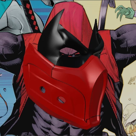   red hood outlaw inspired mask  3d model for 3d printers