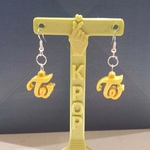  Twice earrings  3d model for 3d printers