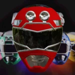 Modelo 3d de Casco inspirado en el turbo ranger rojo para impresoras 3d