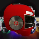  Red turbo ranger inspired helmet  3d model for 3d printers