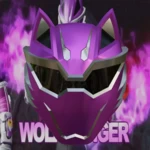 Modelo 3d de Casco inspirado en el ranger lobo violeta para impresoras 3d