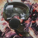  Cyborg inspired helmet  3d model for 3d printers