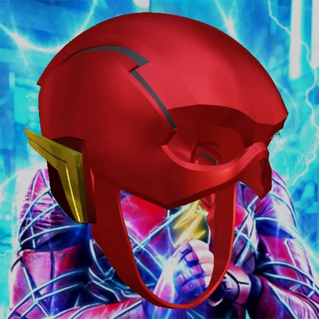 Casco inspirado en JL Flash