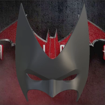 Modelo 3d de Máscara inspirada en batwoman para impresoras 3d