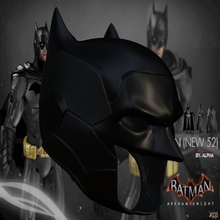  New 52 batman inspired helmet  3d model for 3d printers