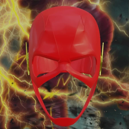 Casco inspirado en CW Flash
