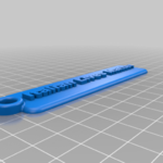  生命至上钥匙扣 3D 打印机的 3D 模型