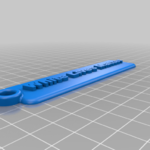  生命至上钥匙扣 3D 打印机的 3D 模型