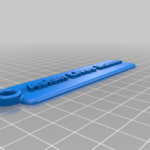  生命至上钥匙扣 3D 打印机的 3D 模型