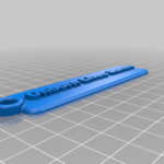  生命至上钥匙扣 3D 打印机的 3D 模型