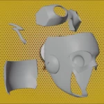  Kid flash inspired helmet  3d model for 3d printers