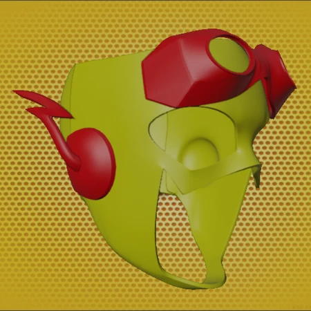  Kid flash inspired helmet  3d model for 3d printers