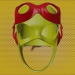  Kid flash inspired helmet  3d model for 3d printers