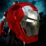  Mark 33 silver centurion inspired helmet  3d model for 3d printers