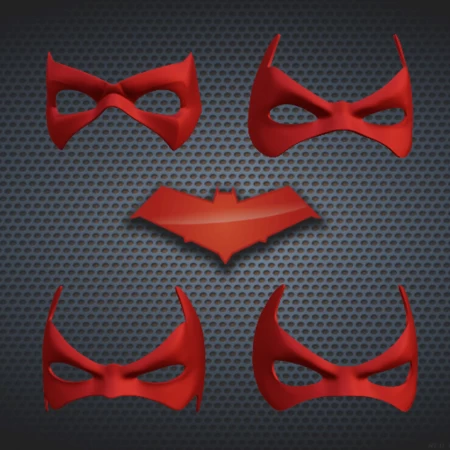 Red Hood Domino Inspired Mask Pack