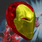  Classic iron man inspired helmet  3d model for 3d printers