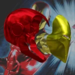 Modelo 3d de Casco clásico inspirado en iron man para impresoras 3d