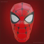  Iron spider-man inspired helmet  3d model for 3d printers