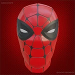  Iron spider-man inspired helmet  3d model for 3d printers