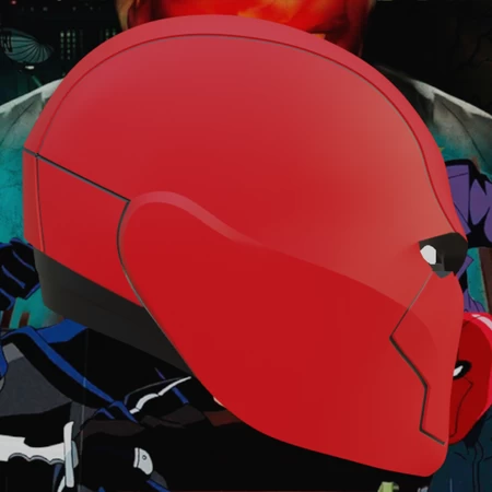  Red hood rebirth inspired helmet  3d model for 3d printers
