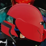  Red hood rebirth inspired helmet  3d model for 3d printers