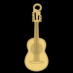  Guitar pendant music jewelry 3d print model  3d model for 3d printers