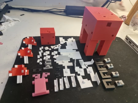  Minecraft mooshroom  3d model for 3d printers