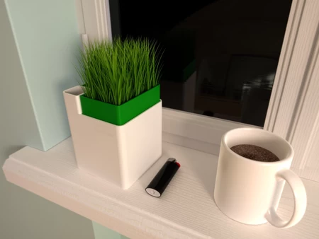  Self watering pot  3d model for 3d printers