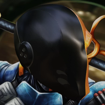 Modelo 3d de Casco inspirado en el legendario v2 deathstroke para impresoras 3d