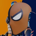 Modelo 3d de Carátula inspirada en deathstroke para impresoras 3d