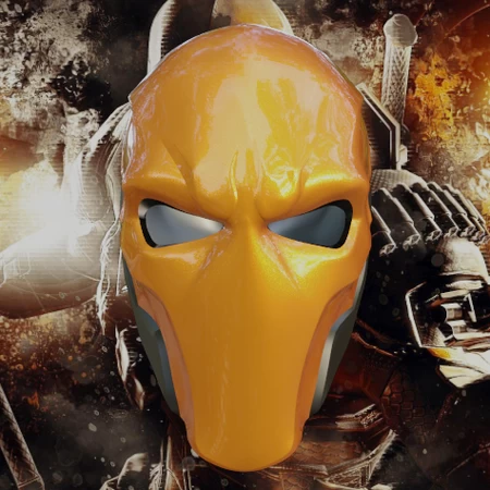 Casco inspirado en DeathStroke Arkham Knight