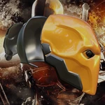  Deathstroke arkham knight inspired helmet  3d model for 3d printers