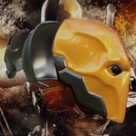 Modelo 3d de Casco inspirado en deathstroke arkham knight para impresoras 3d