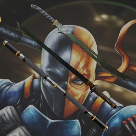 Modelo 3d de Paquete de armas inspirado en deathstroke para impresoras 3d