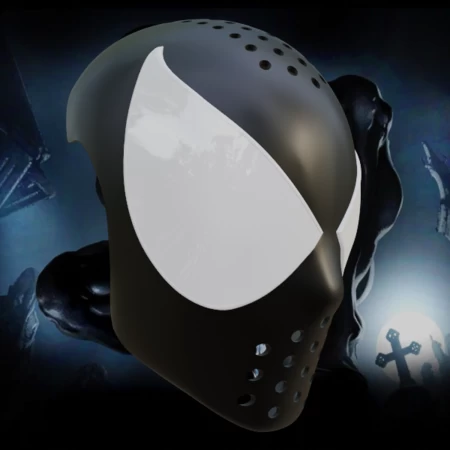 Modelo 3d de Carcasa facial inspirada en el simbionte definitivo spider-man para impresoras 3d
