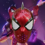  Spider-punk v2 inspired face shell  3d model for 3d printers