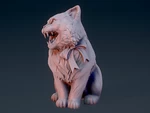  Angry cat  3d model for 3d printers