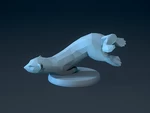  Low poly otters  3d model for 3d printers