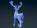   deer voronoi  3d model for 3d printers